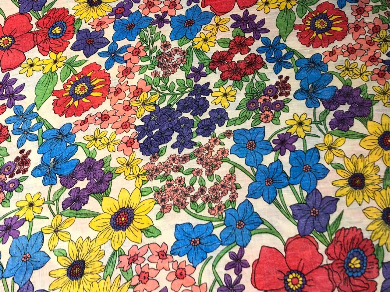 100% Cotton Poplin  Beach Prints 58" wide available in 6 prints red ,white ,ink blue,  cream multi color flowers ,retro orange and retro dusty blue and orange