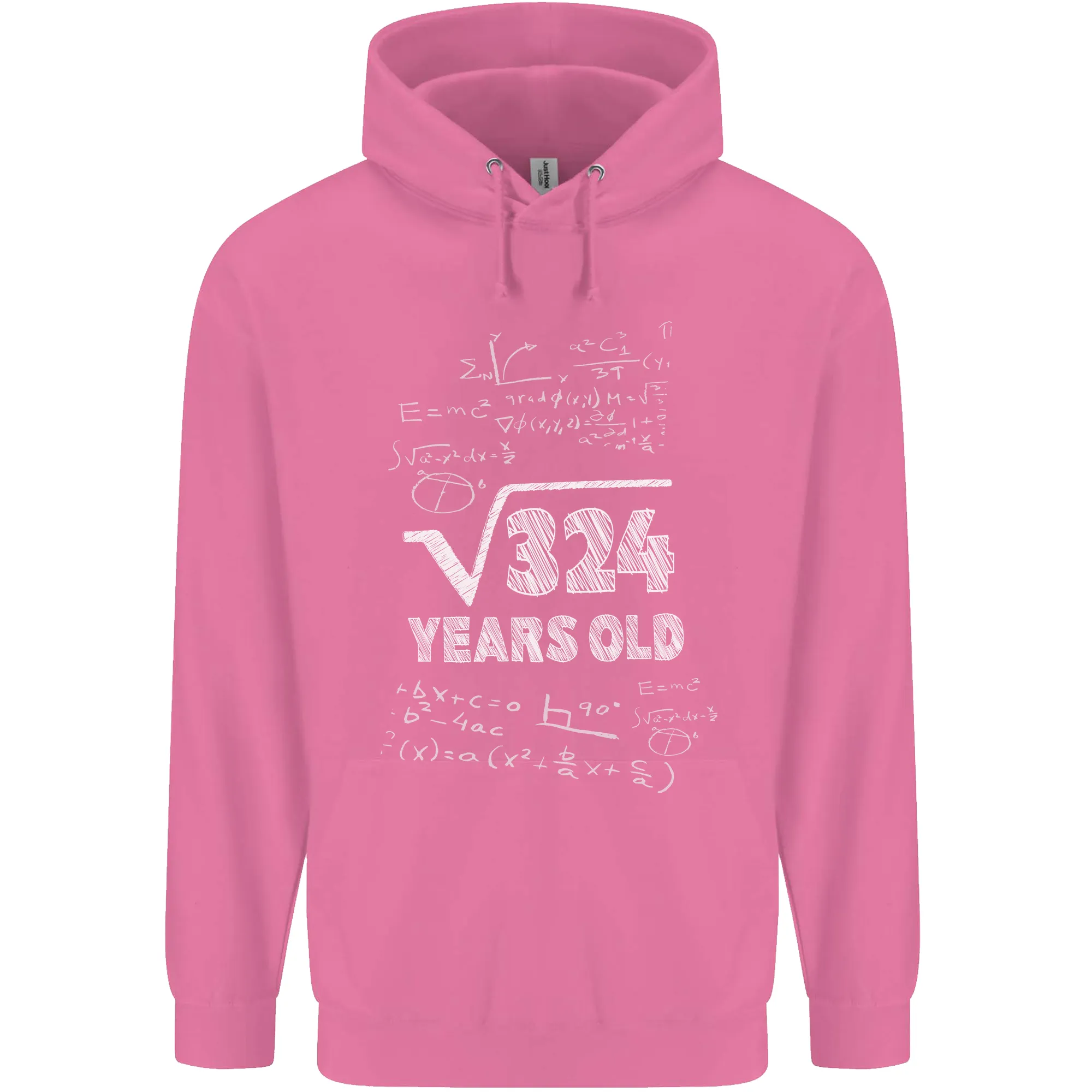 18th Birthday 18 Year Old Geek Funny Maths Mens 80% Cotton Hoodie