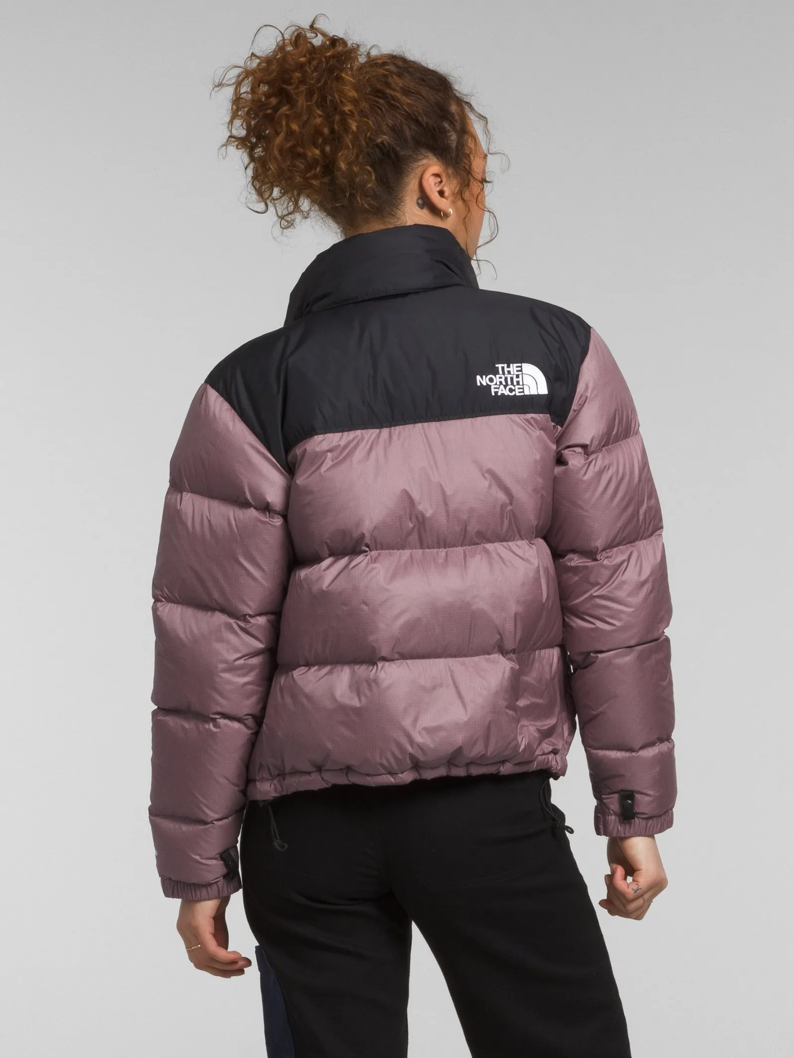 1996 Retro Nuptse Jacket in Fawn Grey & TNF Black