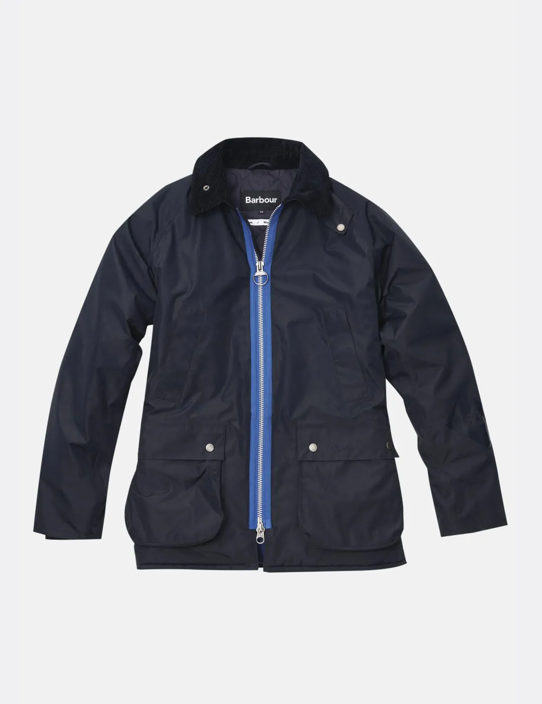 Barbour x Wood Wood Kilde Wax Jacket - Navy Blue