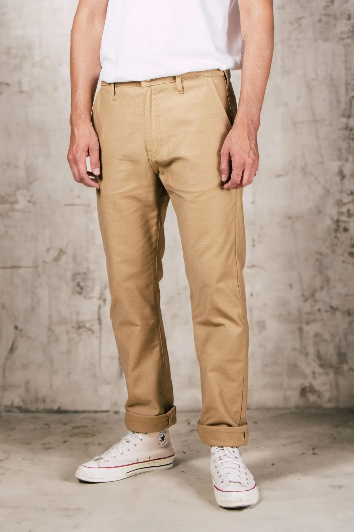 Benzak - BC-03 Straight Chino 10 oz. Golden Brown Military Twill