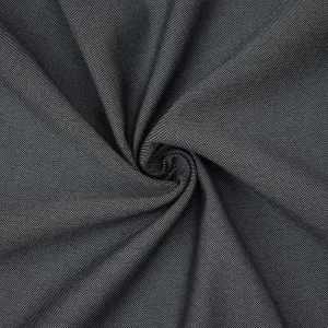 Black-Gray Poly-Wool Dobby Woven Shirting Fabric