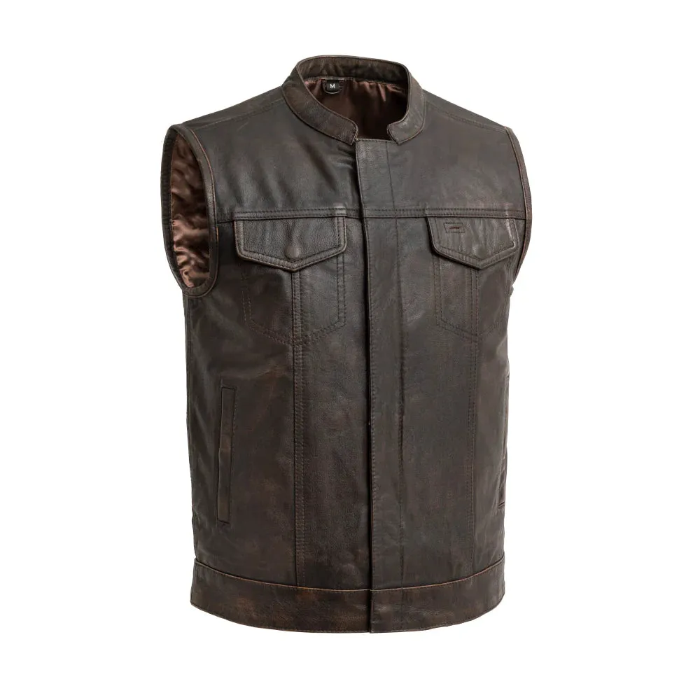 Brown Leather Sharp Shooter Vest