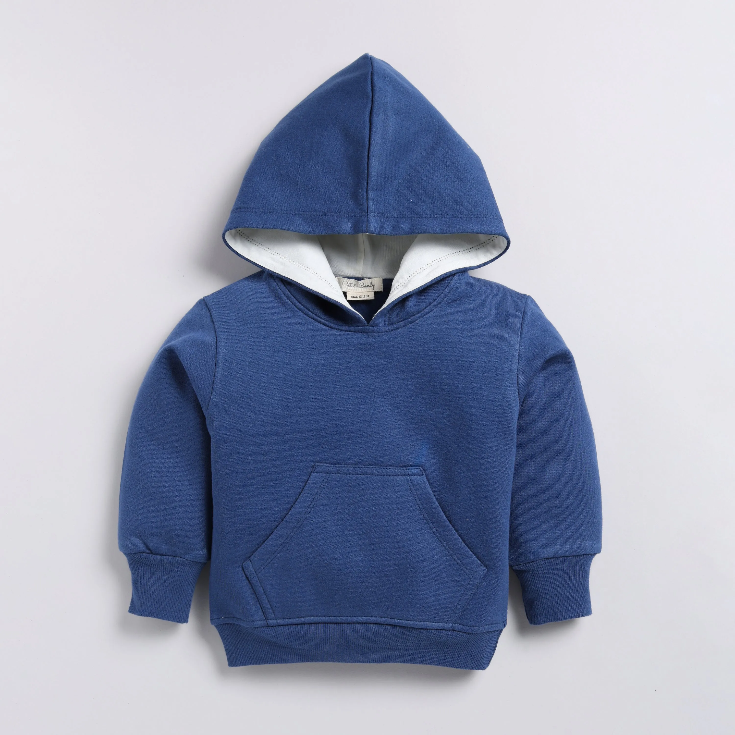 Dark Blue Organic Blue Hoodie & Jogger Set