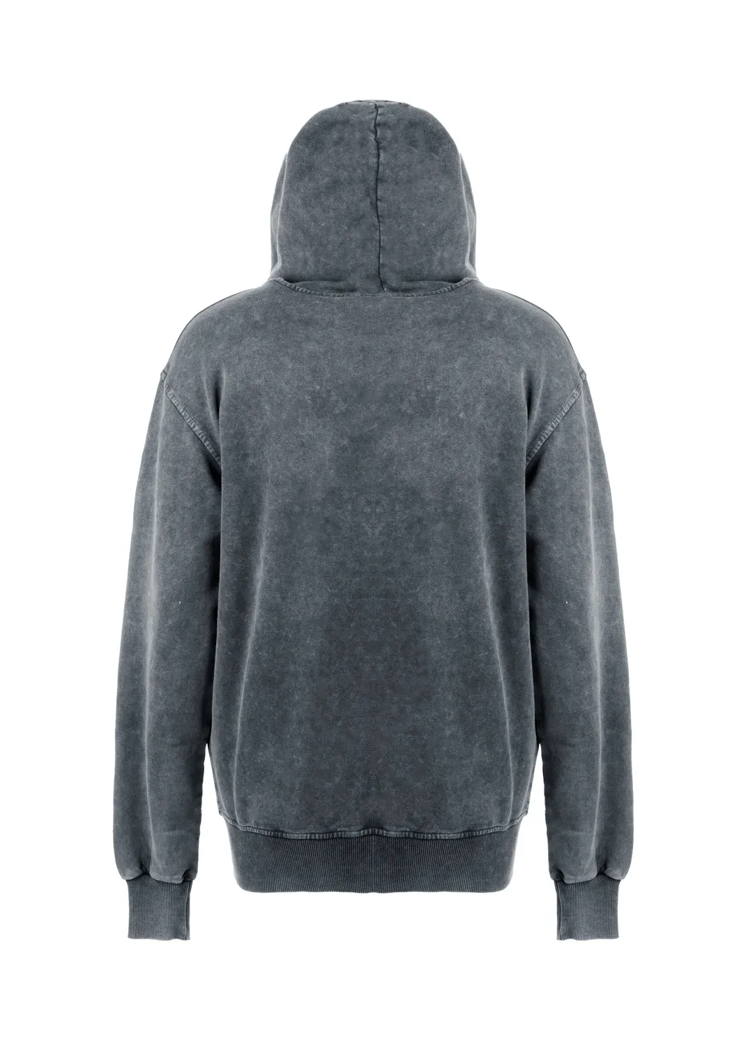 Devil Grey Acid Wash Pullover Hoody