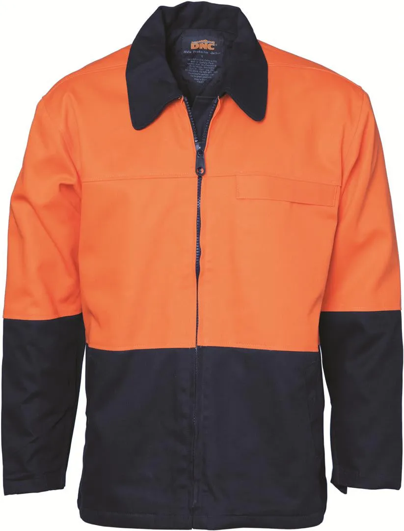 DNC Hi Vis Two Tone Protector Drill Jacket (3868)