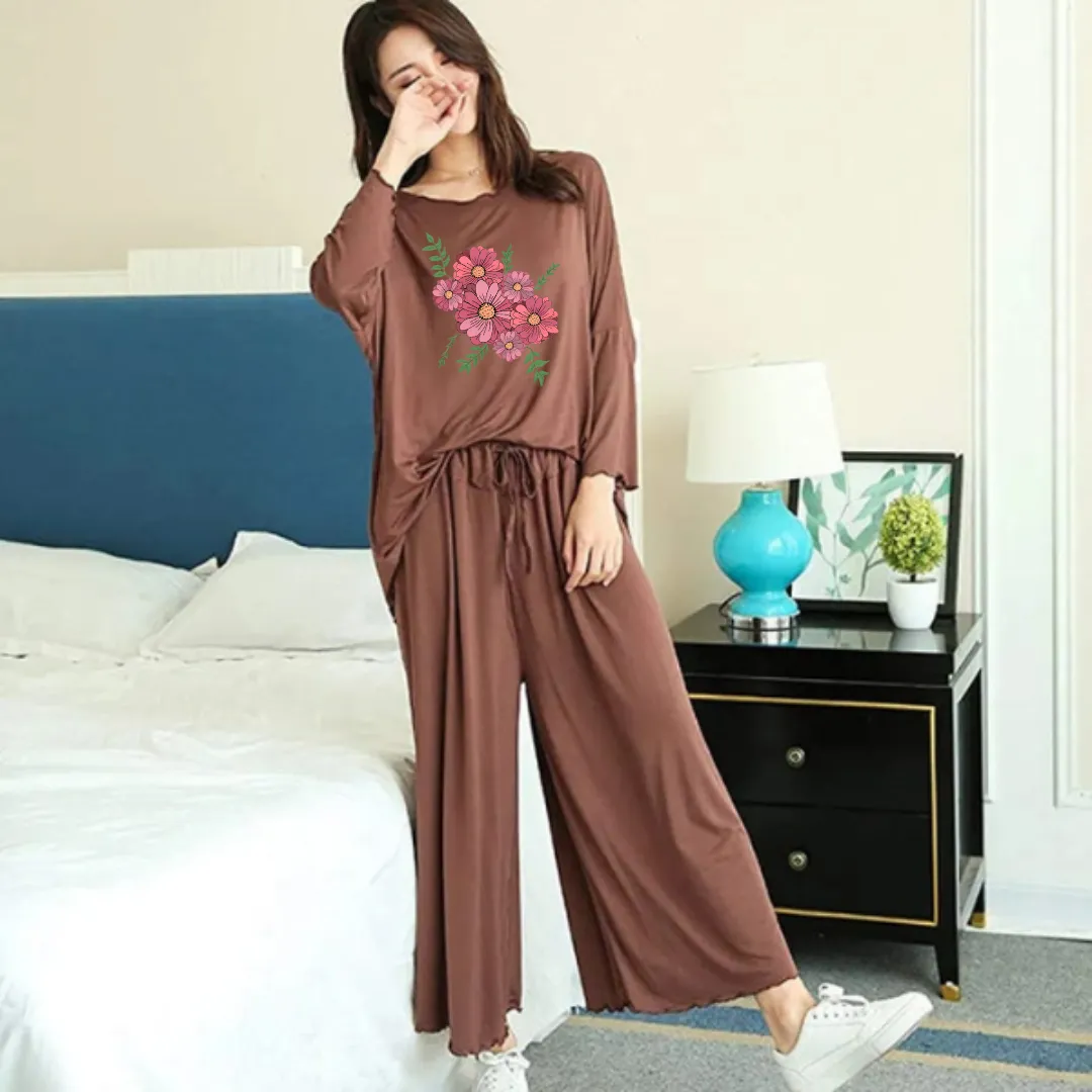 Flower Loose Style Loungewear