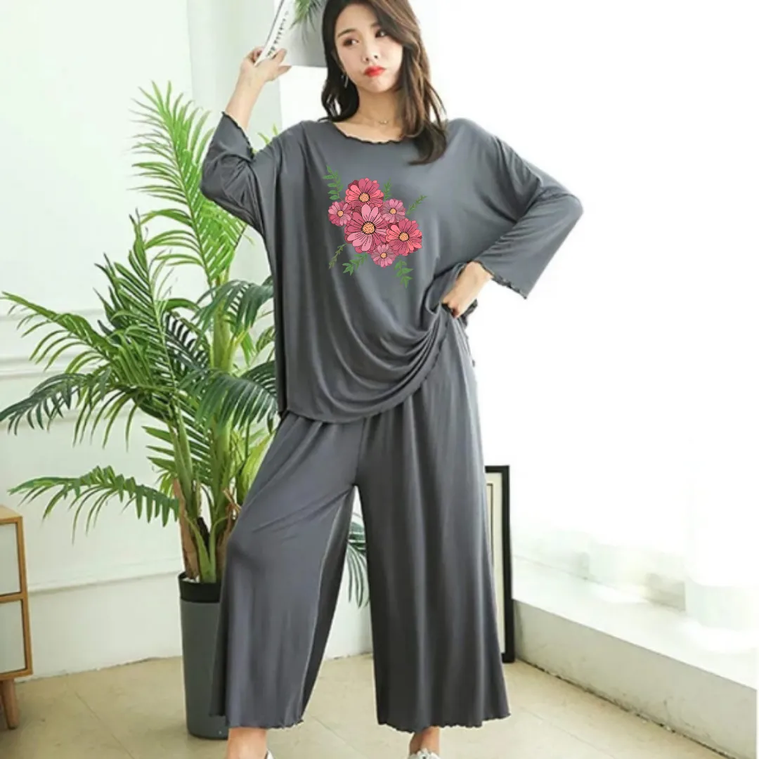 Flower Loose Style Loungewear