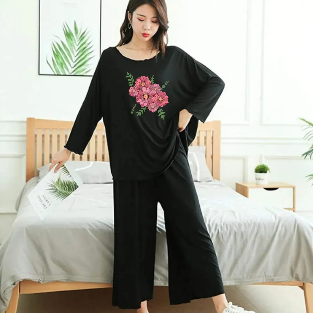 Flower Loose Style Loungewear