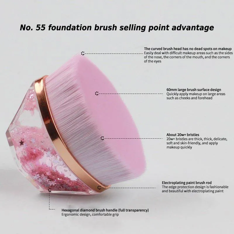 Fluffy Synthetic Foundation Brush for Flawless Coverage