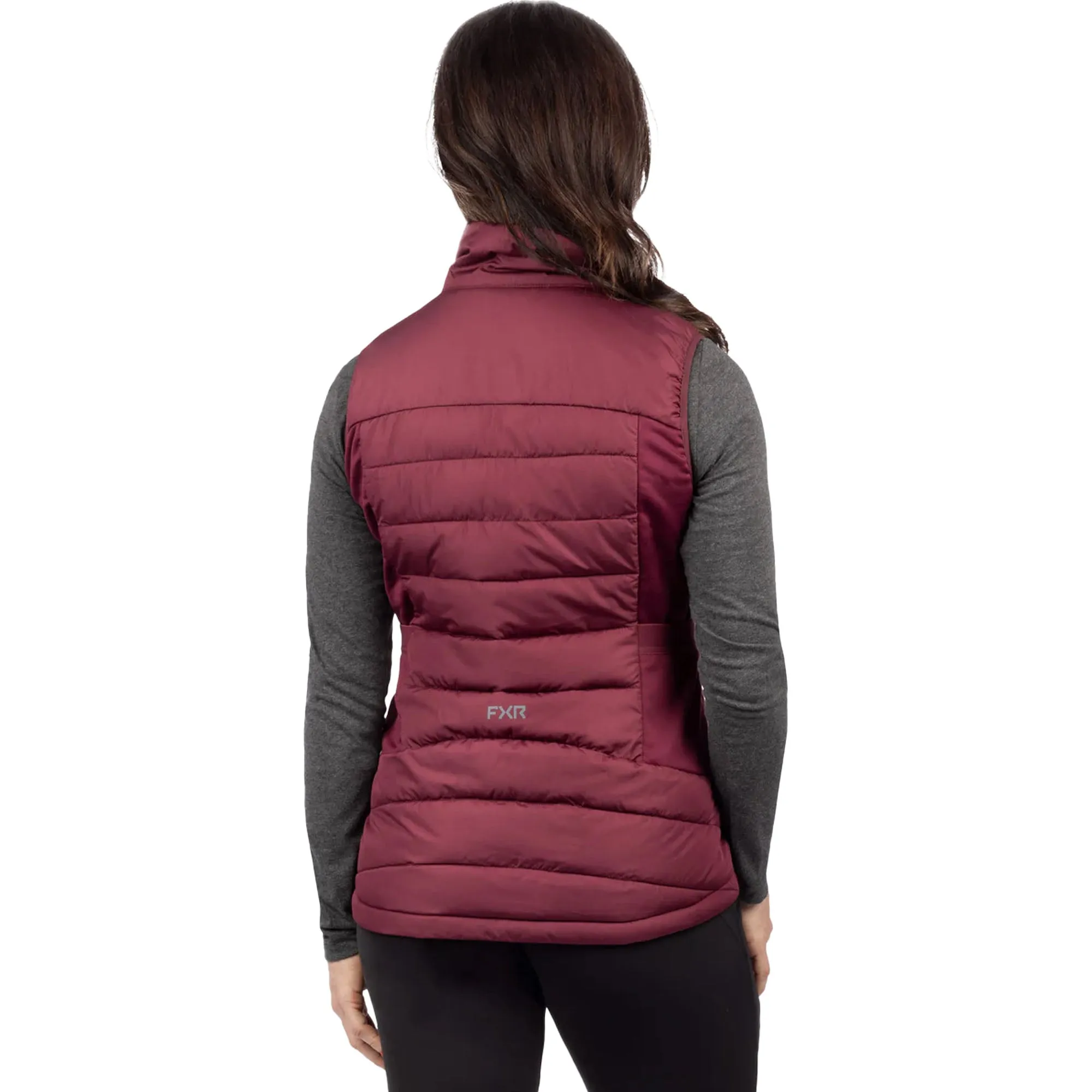 FXR Womens Phoenix Quilted Vest Merlot Purple