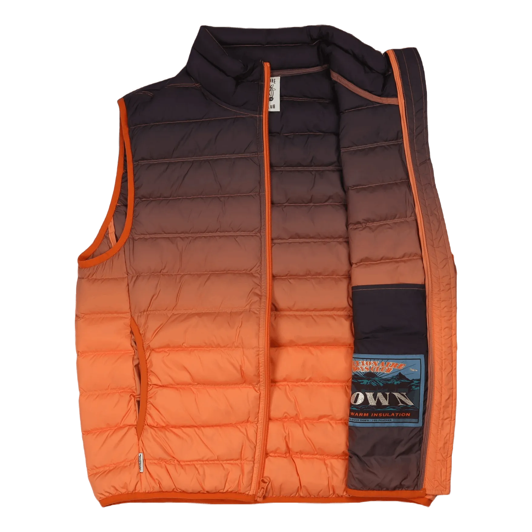 Gradient Lightweight Down Vest Orange