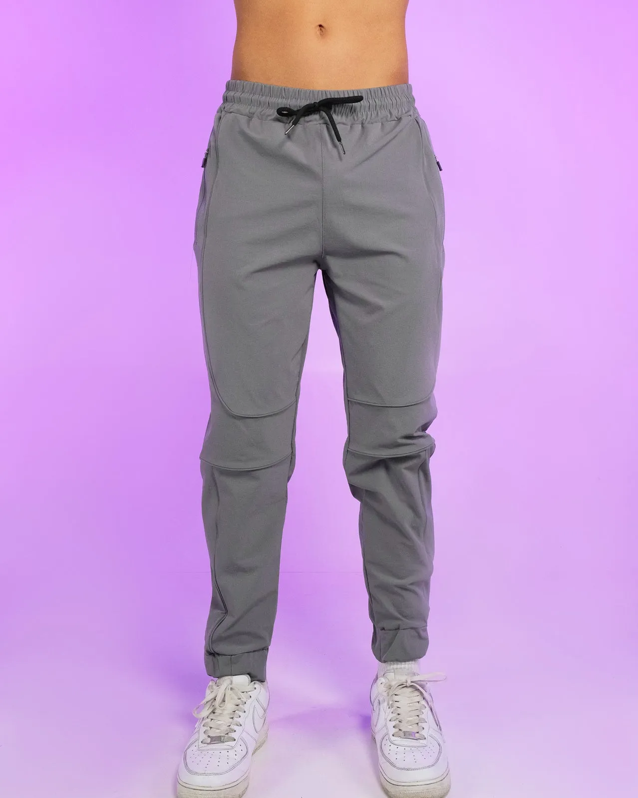 Gray Reflective Joggers