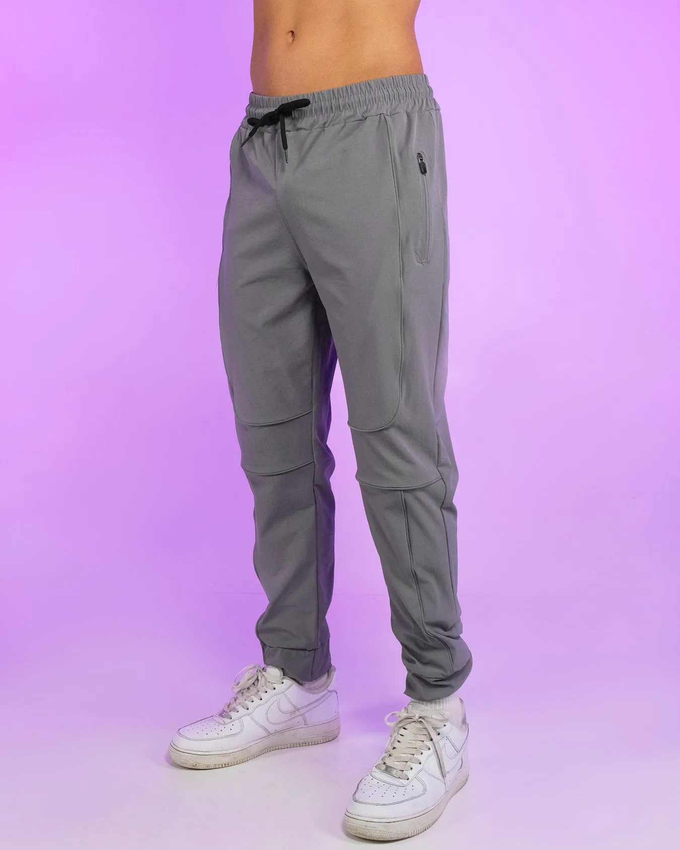 Gray Reflective Joggers