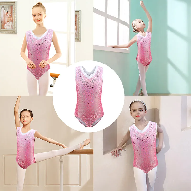 Gymnastics Leotards Sleeveless for Girls Kids