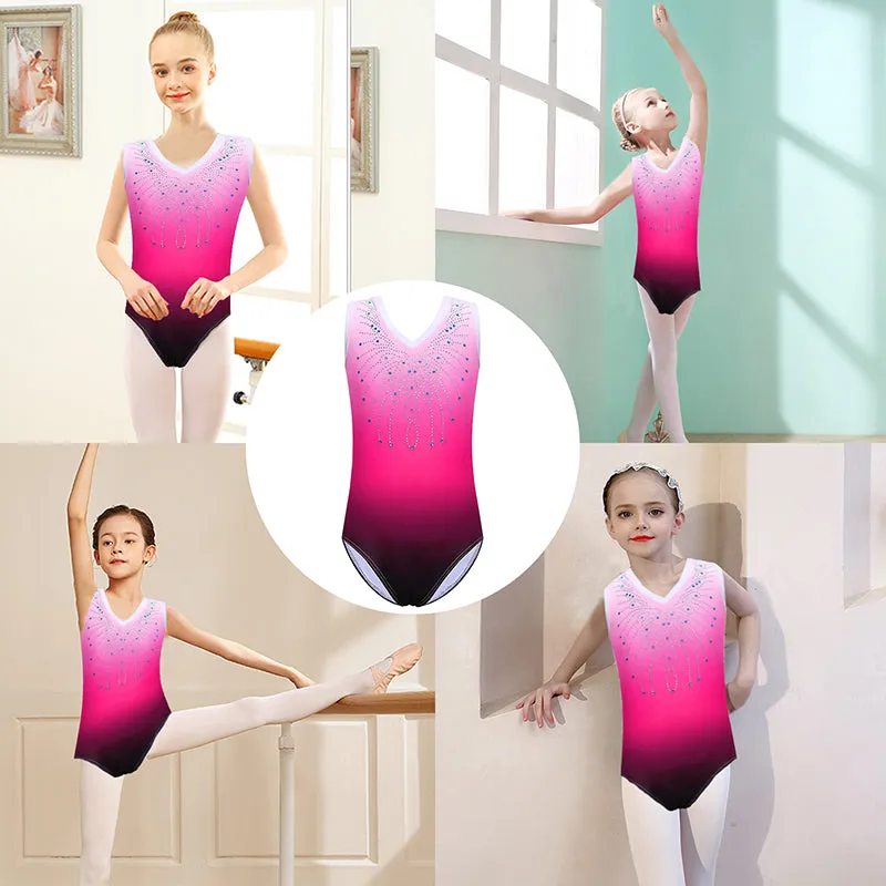 Gymnastics Leotards Sleeveless for Girls Kids