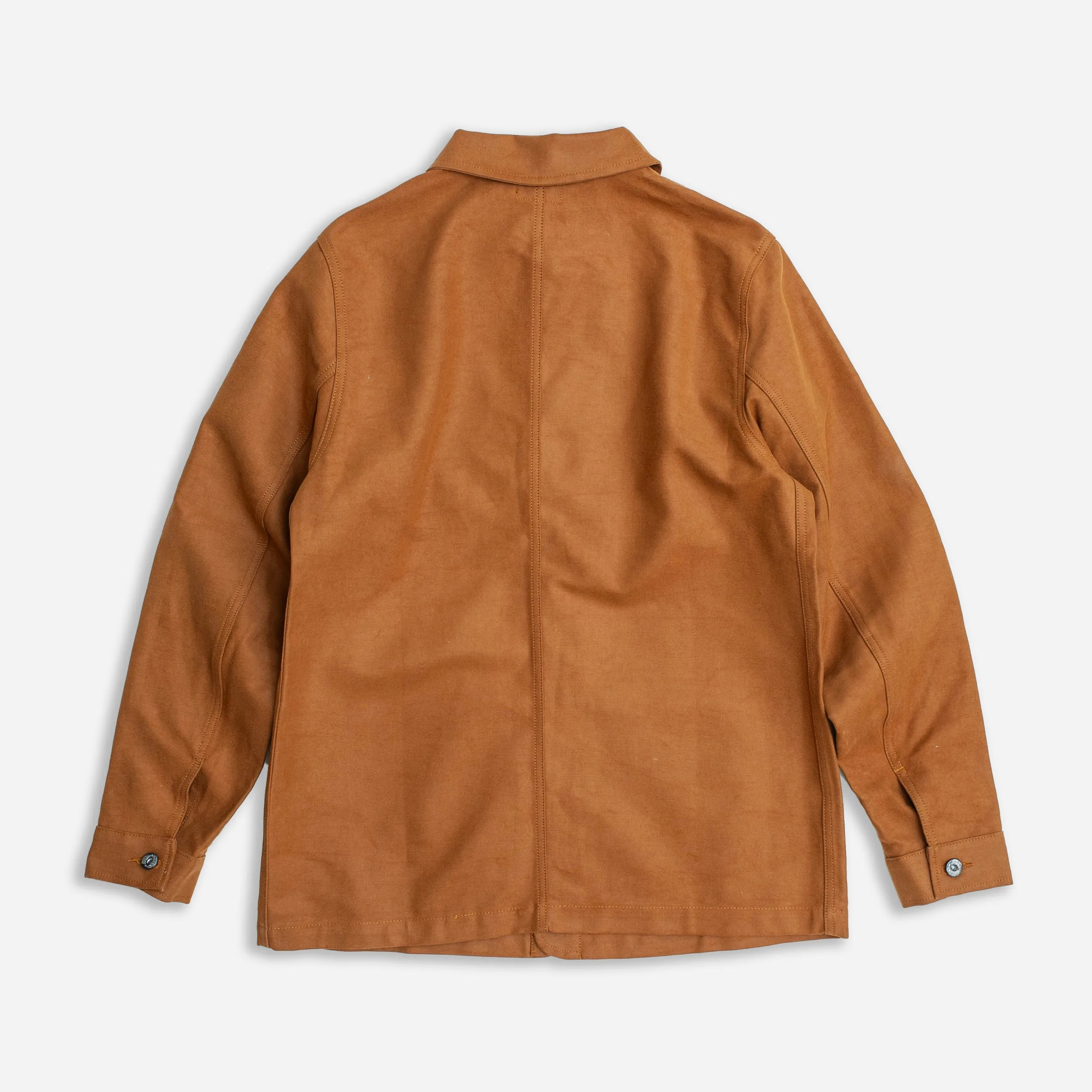 HEAVY TWILL WORK JACKET - BROWN