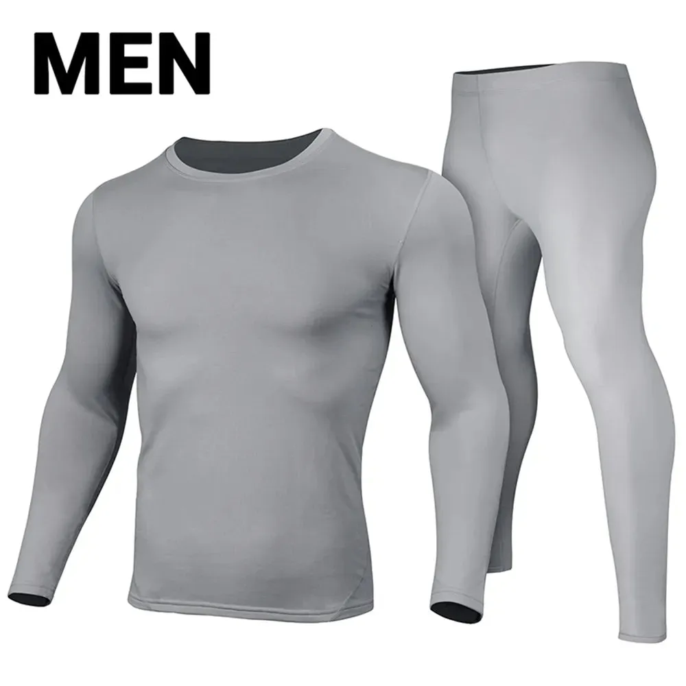 HEROBIKER Men's Thermal Underwear Sets Outdoor Sports Hot-Dry Winter Warm Thermo Underwear Bicycle Skiing Long Johns Base Layers