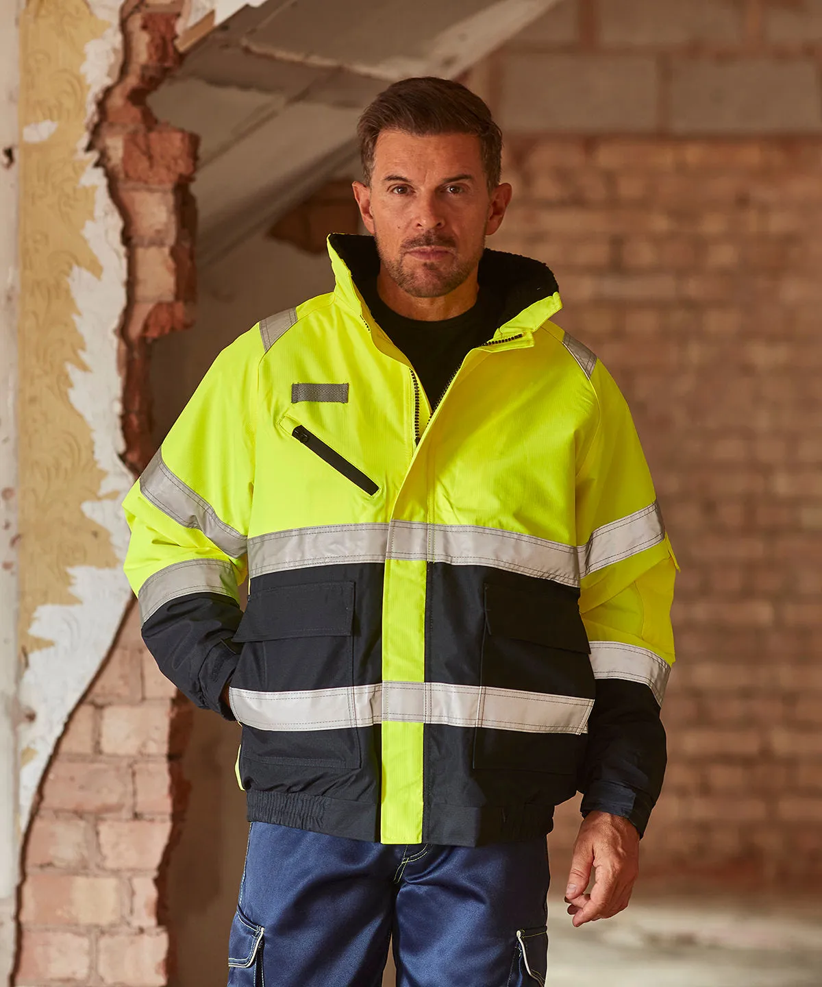 Hi-vis fontaine flight jacket (HVP209) | Orange