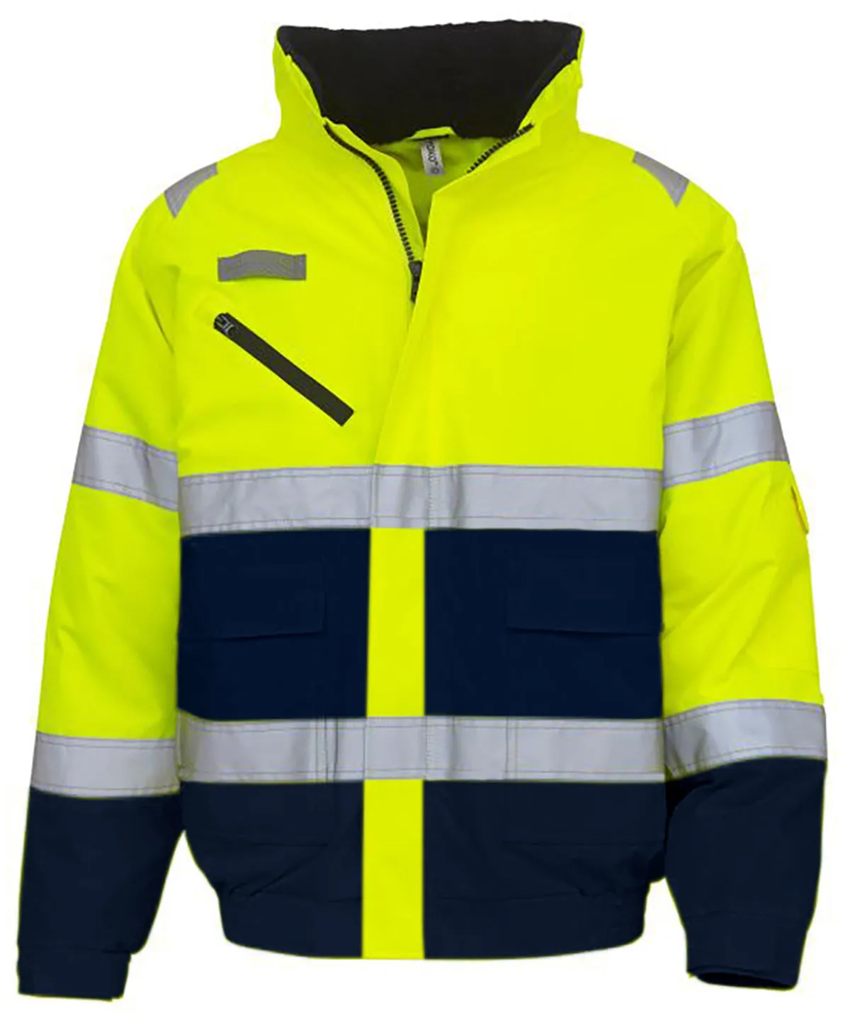 Hi-vis fontaine flight jacket (HVP209) | Yellow/Navy