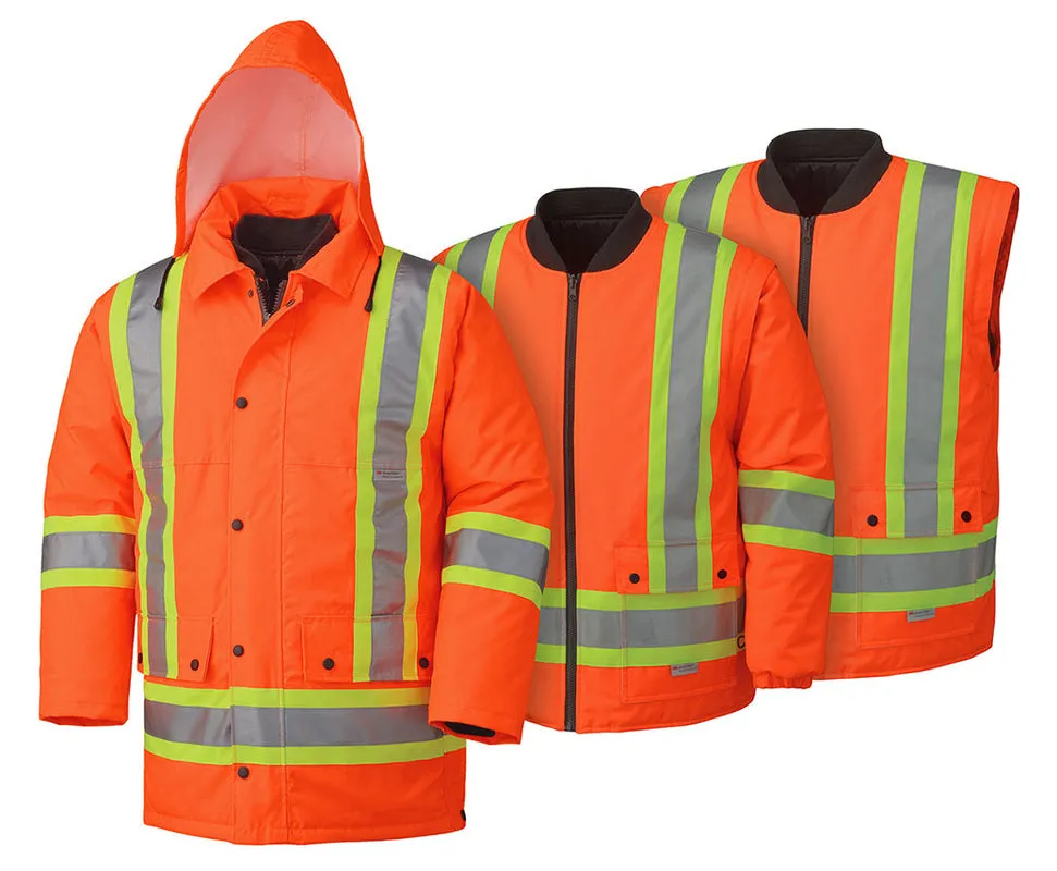 Hi Visibility Parka - 6in1