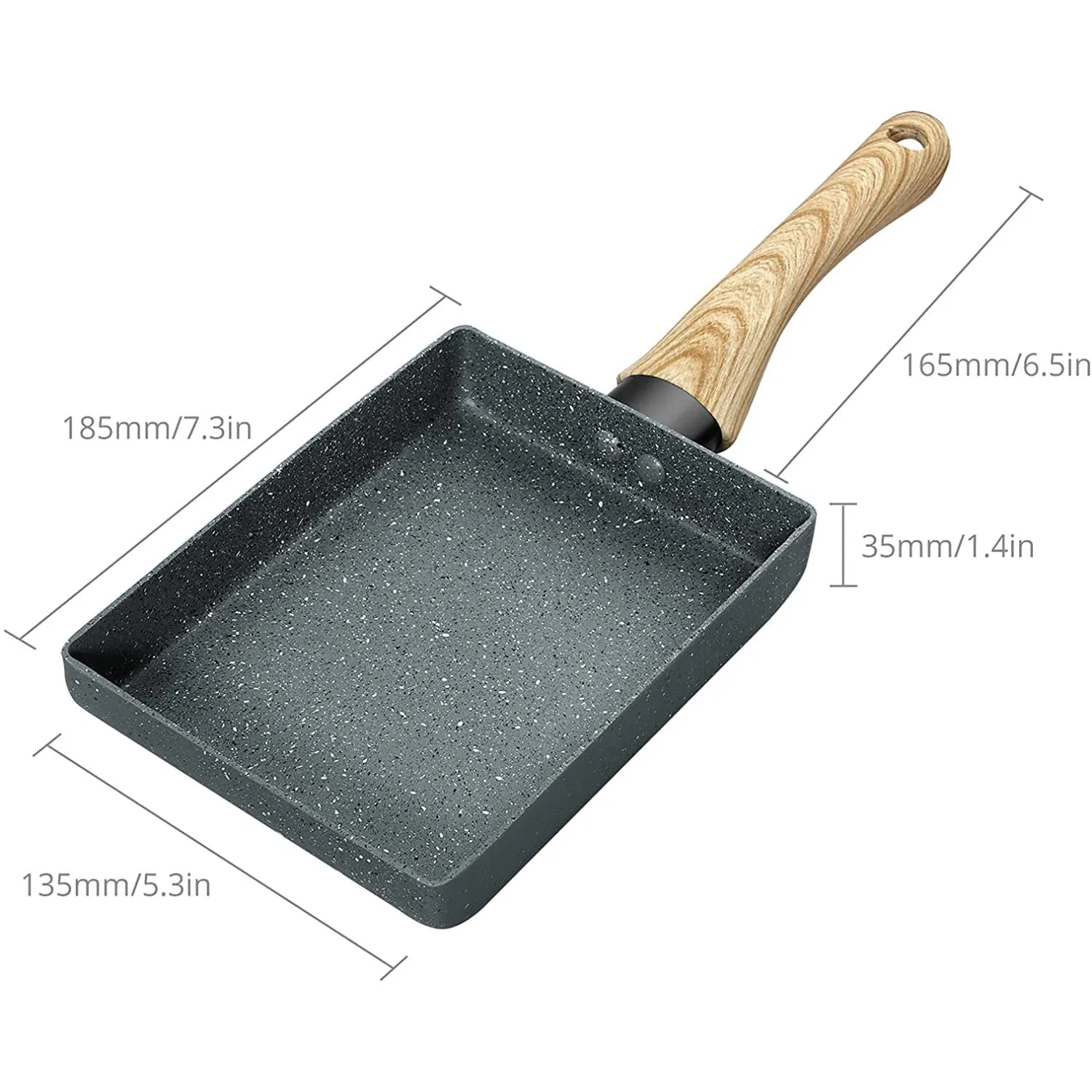 HOMGEN Popular Japanese Omelette Pan