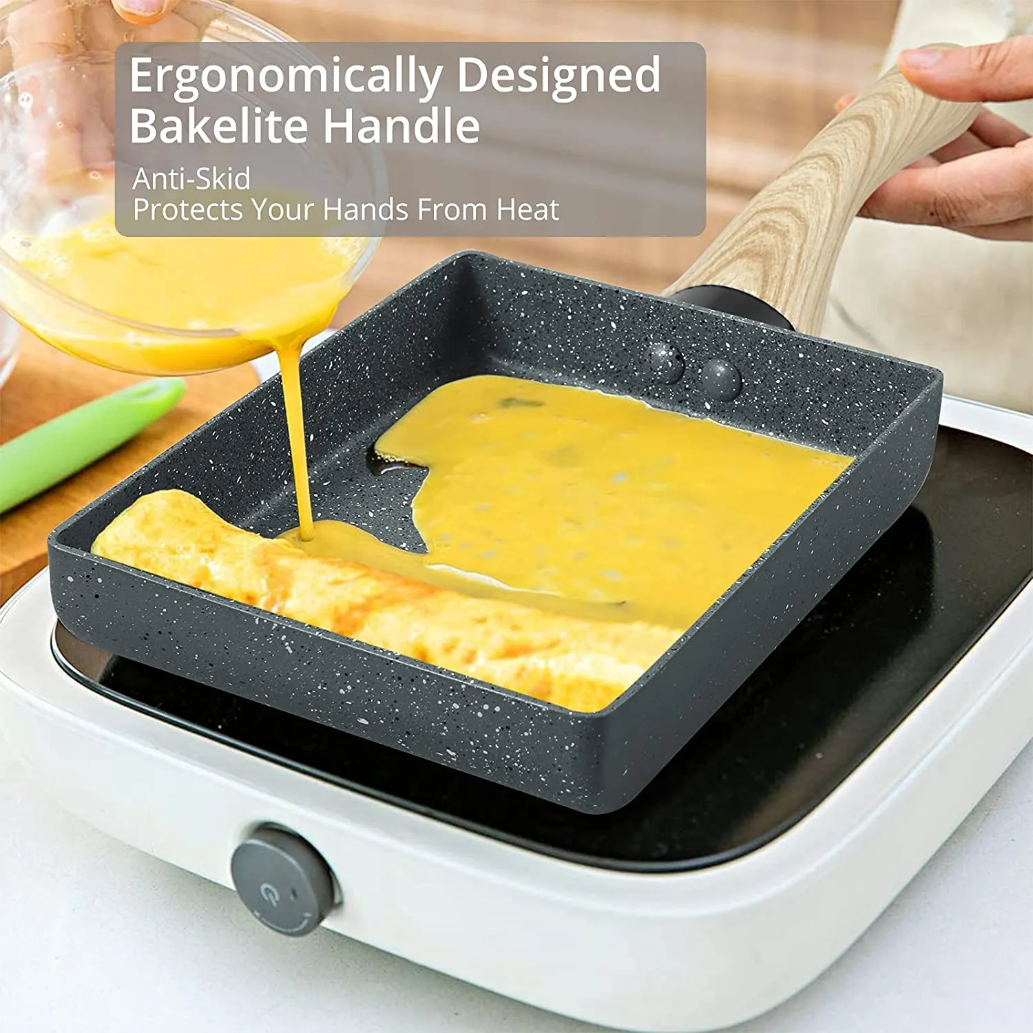 HOMGEN Popular Japanese Omelette Pan