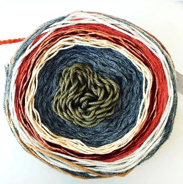 Layers yarn cakes