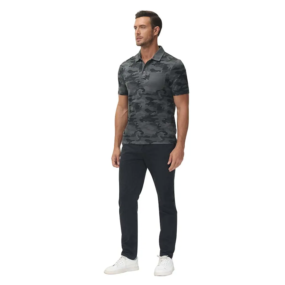 Men's camouflage golf shirt