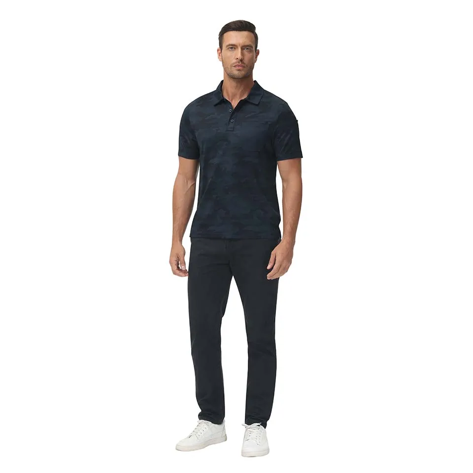 Men's camouflage golf shirt