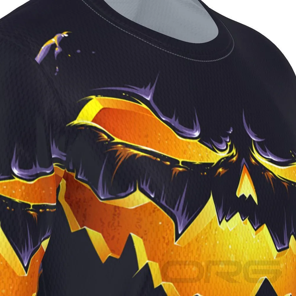 Men's Purple Pumpkin Eater Long Sleeve Running Shirt