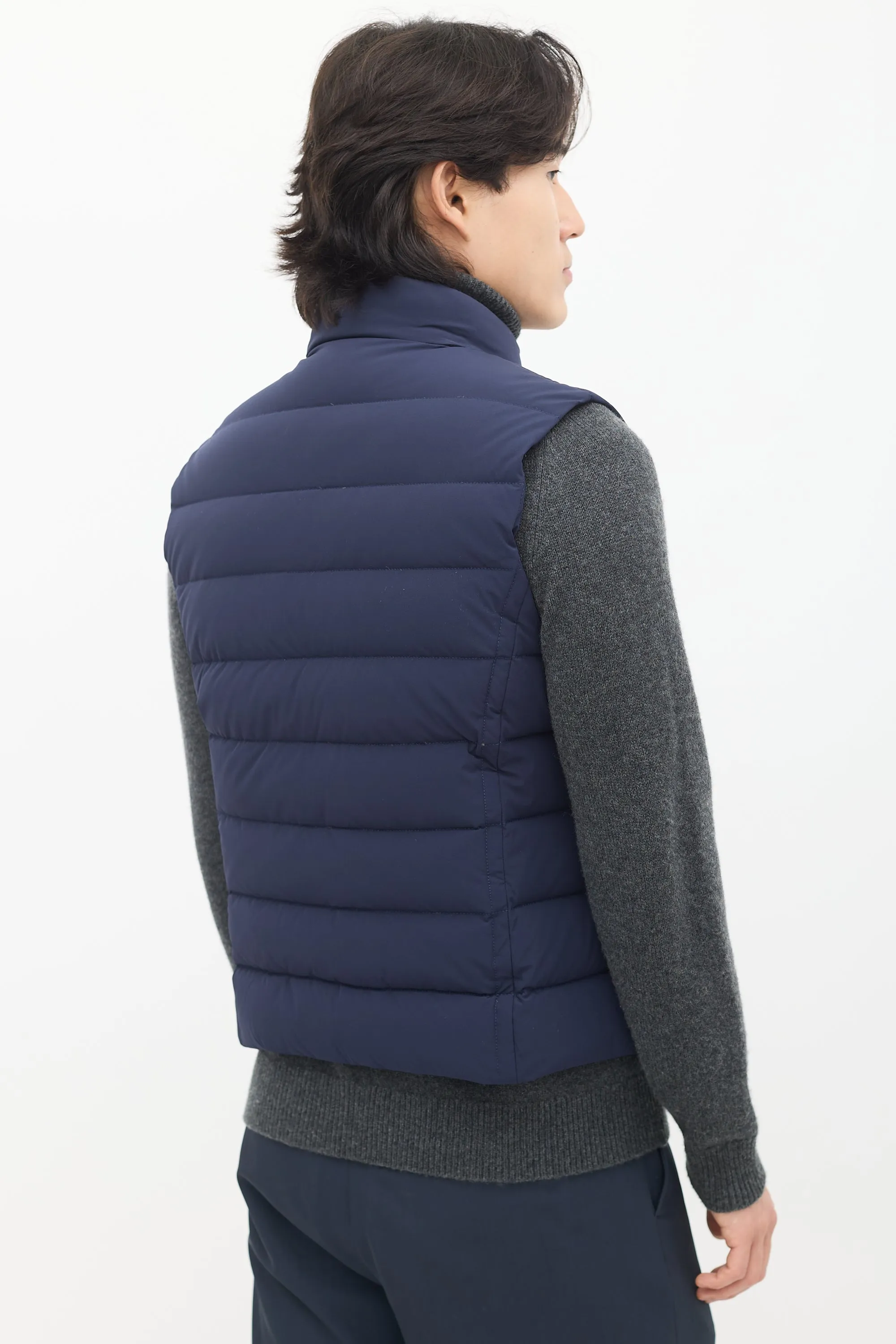 Navy Down Padded Vest