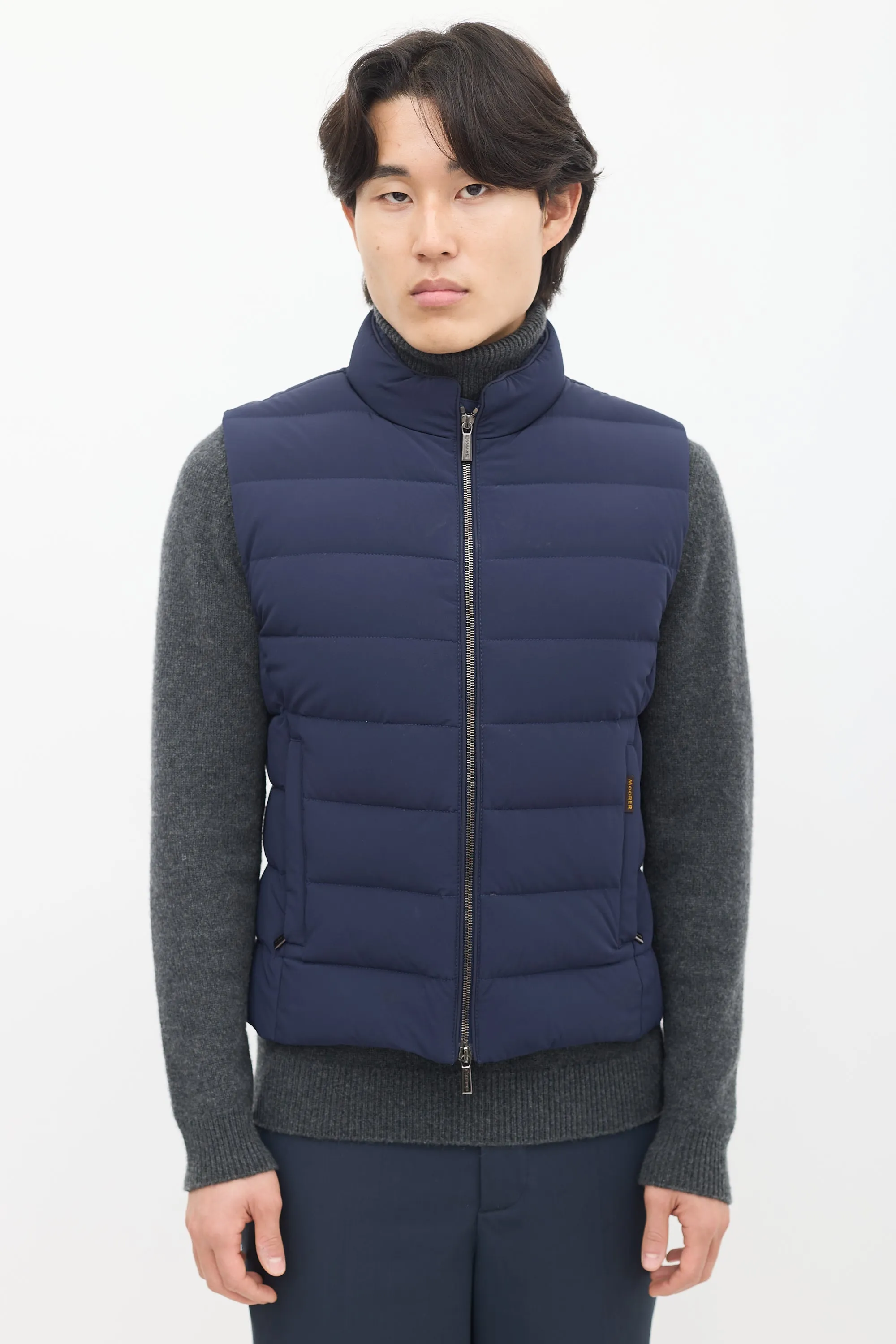 Navy Down Padded Vest