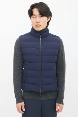 Navy Down Padded Vest