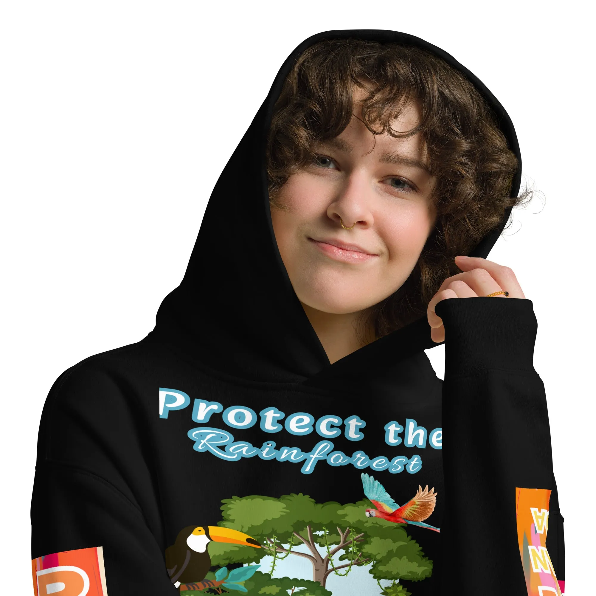 Protect the Rainforest Unisex Oversized Hoodie