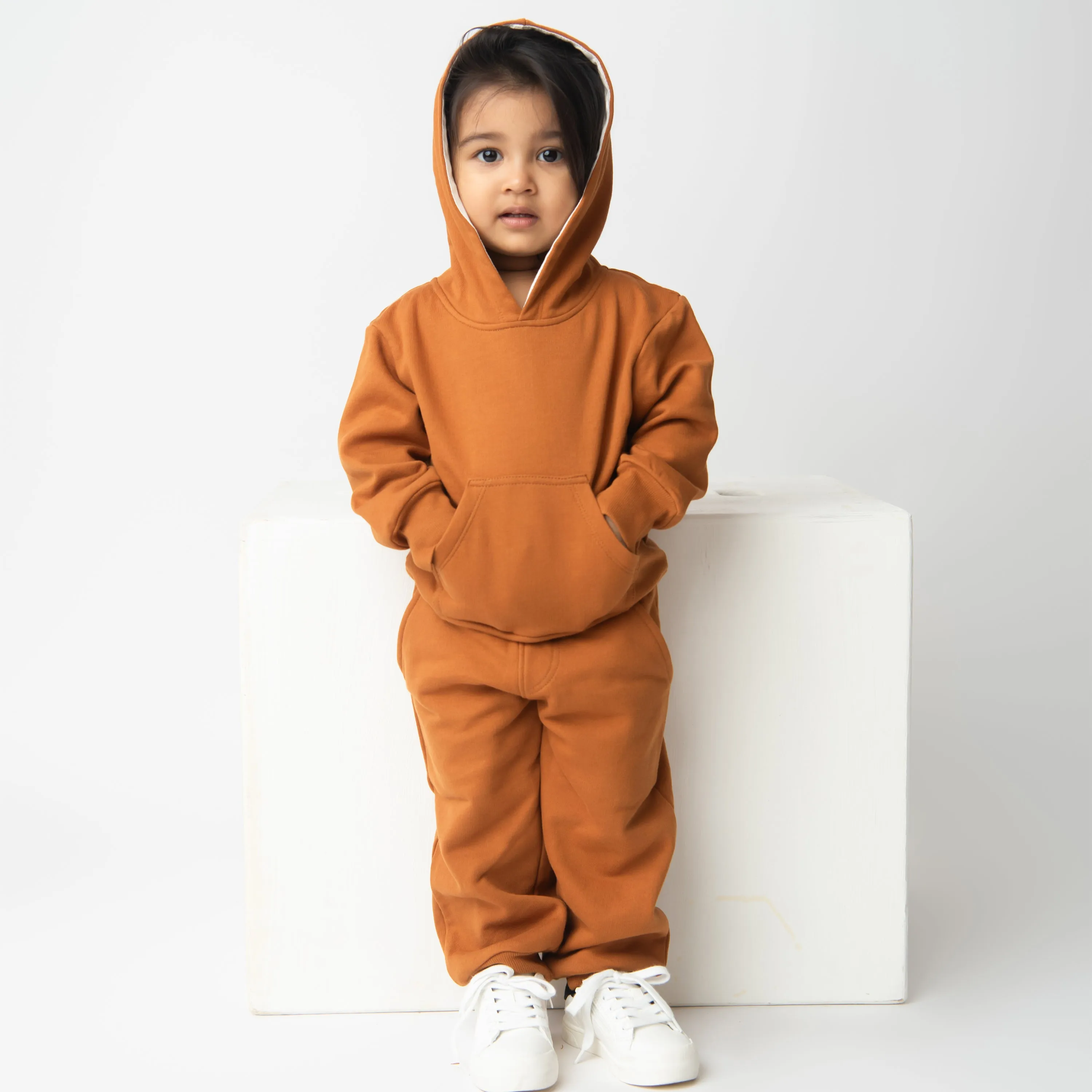 Pumpkin Spice Organic Fleece Over Size Hoodie