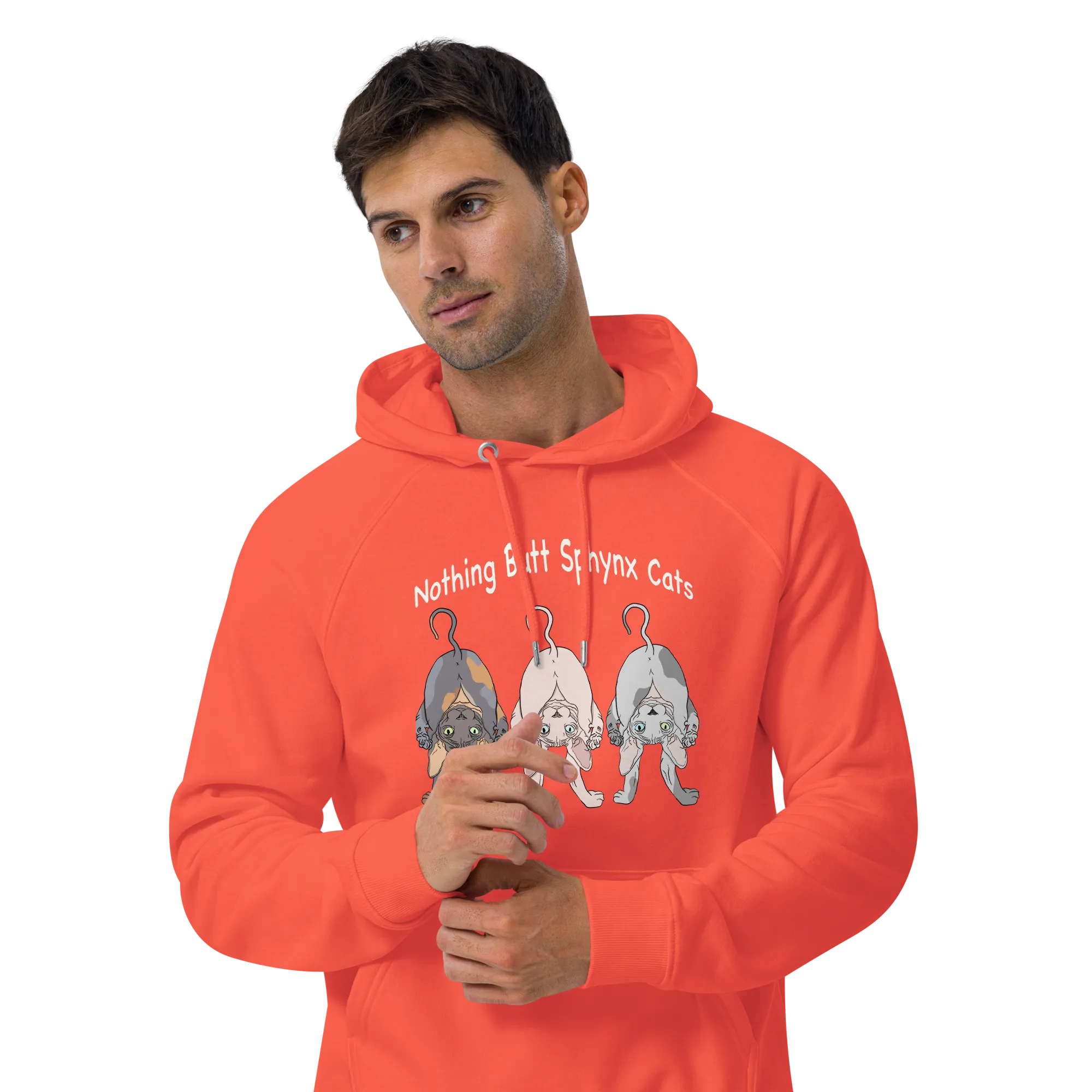 "NOTHING BUTT SPHYNX CATS" UNISEX ECO HOODIE