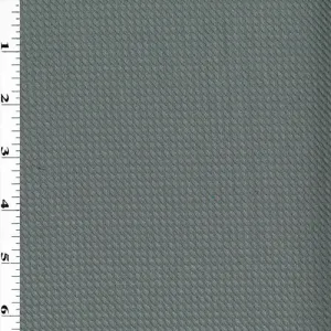 Sterling Silver Wool Blend Woven Twill Suiting Fabric