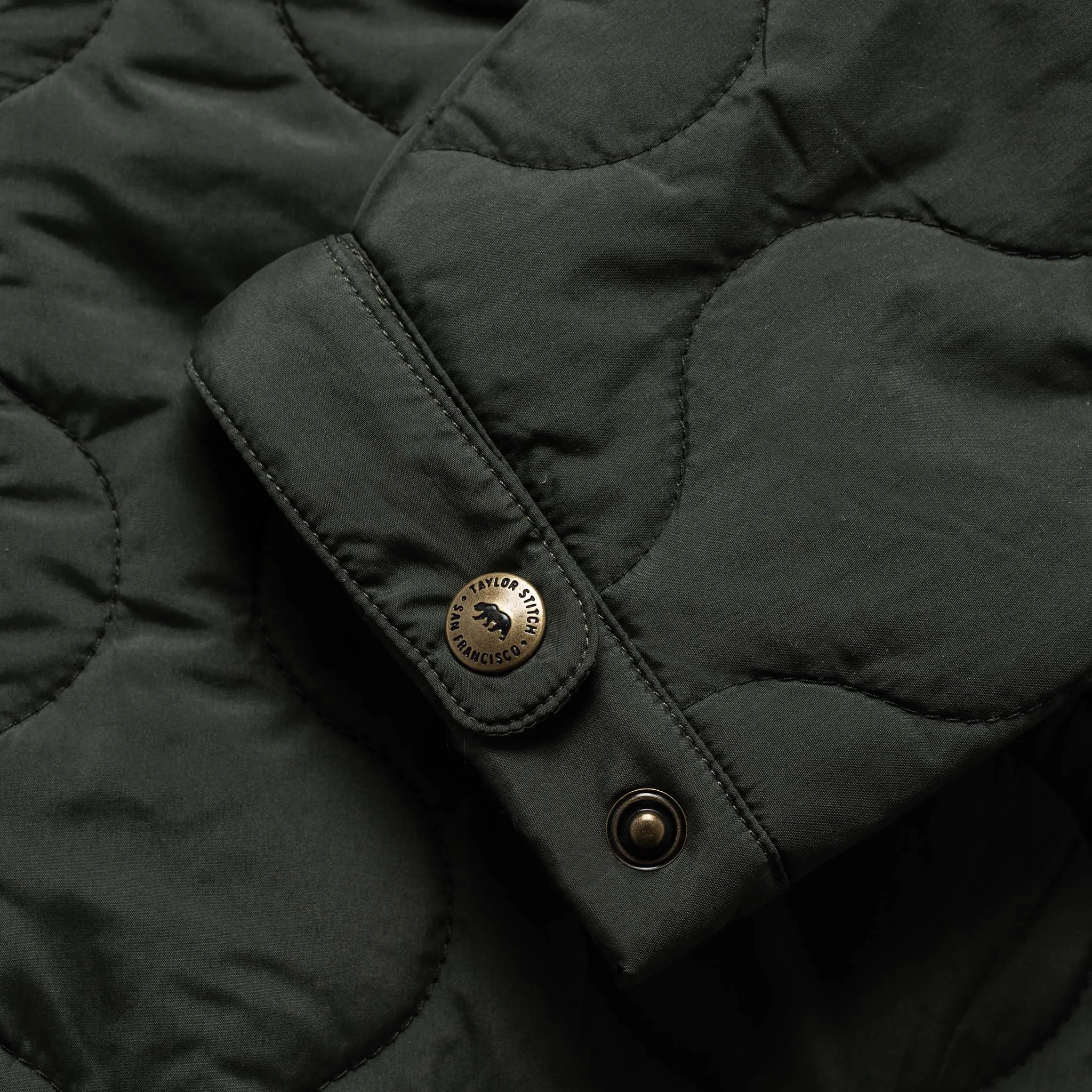 The Vertical Jacket in Olive