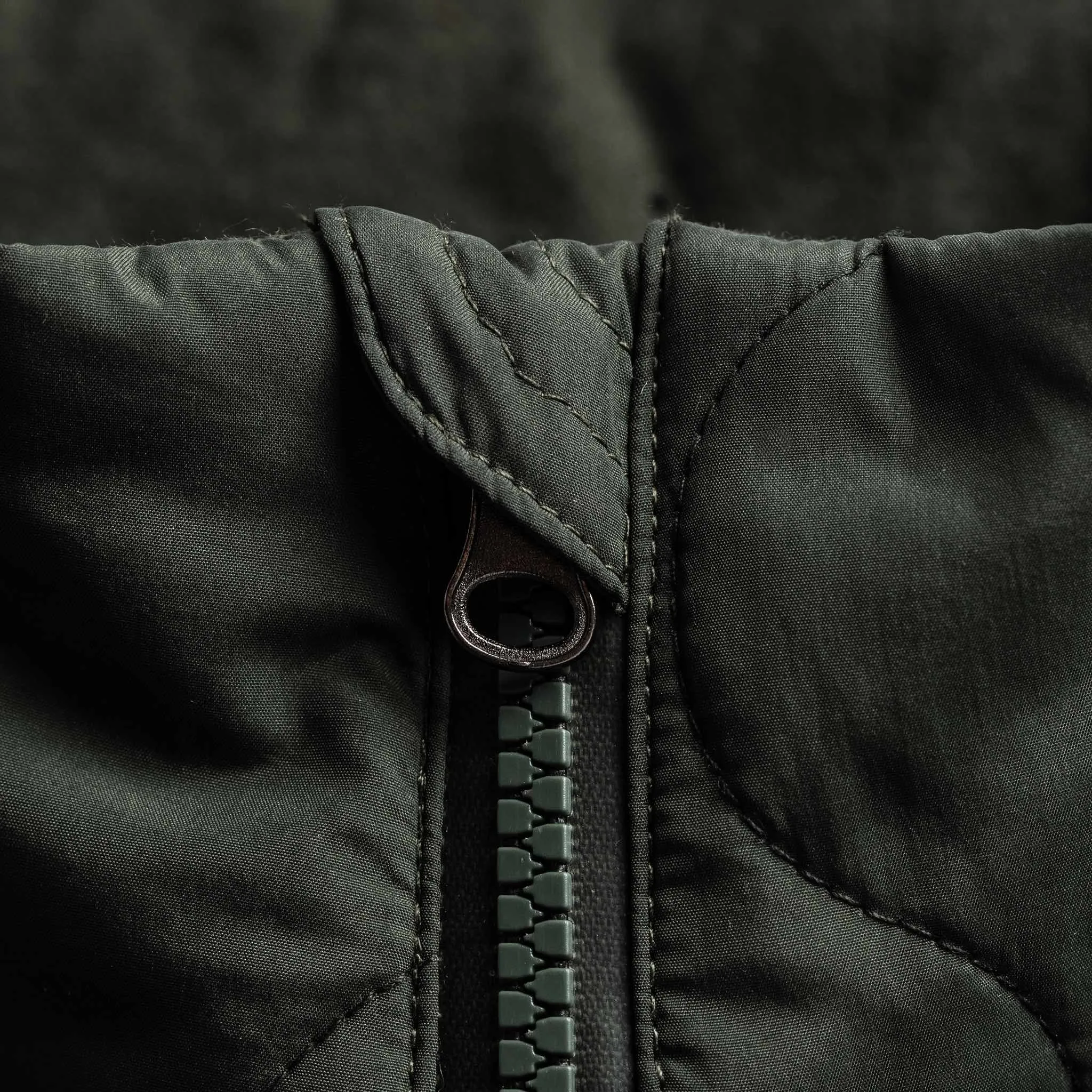 The Vertical Jacket in Olive