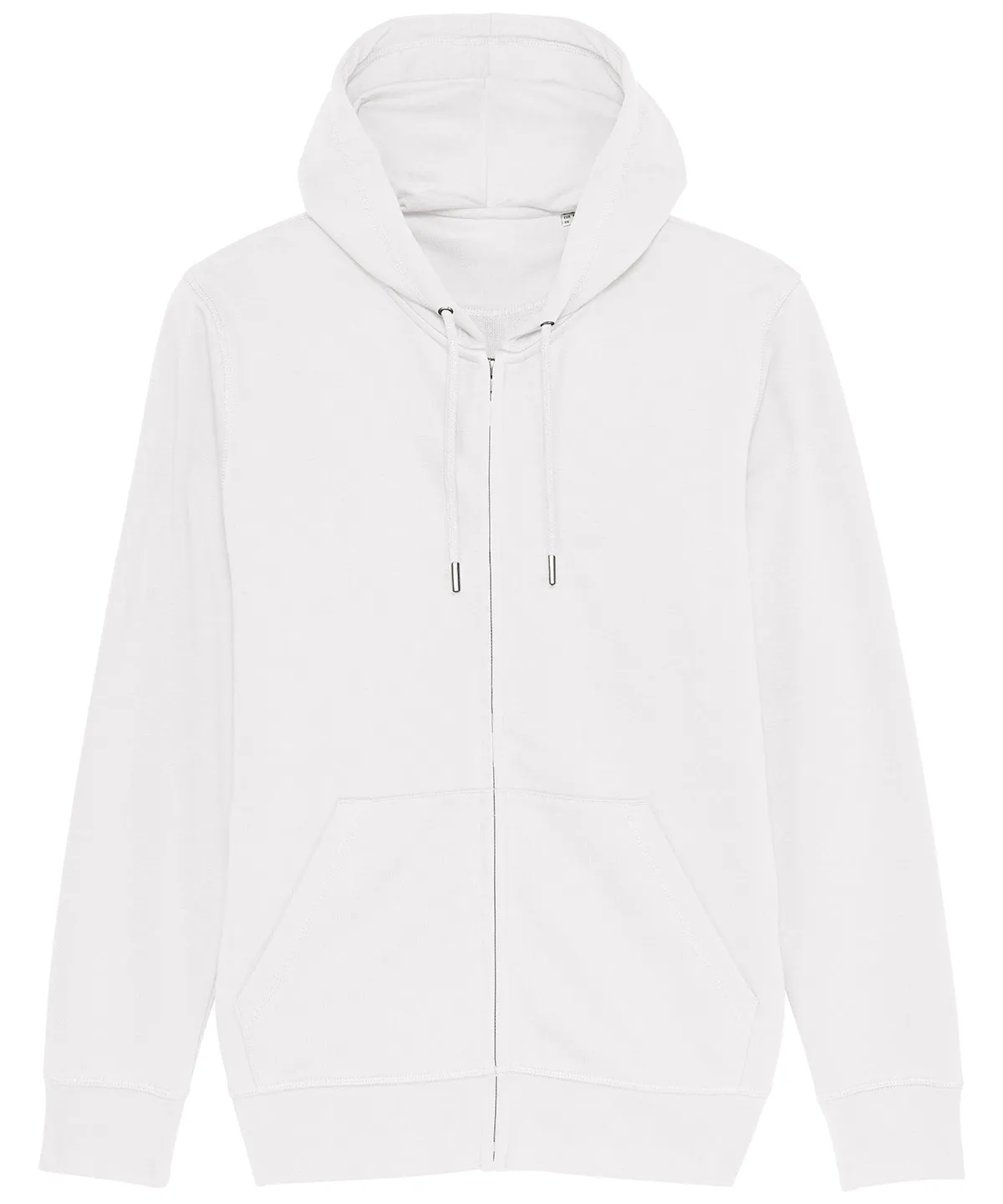 Unisex Connector essential zip-thru hoodie sweatshirt (STSU820) | White