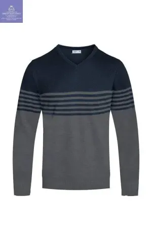 Weiv Mens Knit VNeck Pullover Sweater