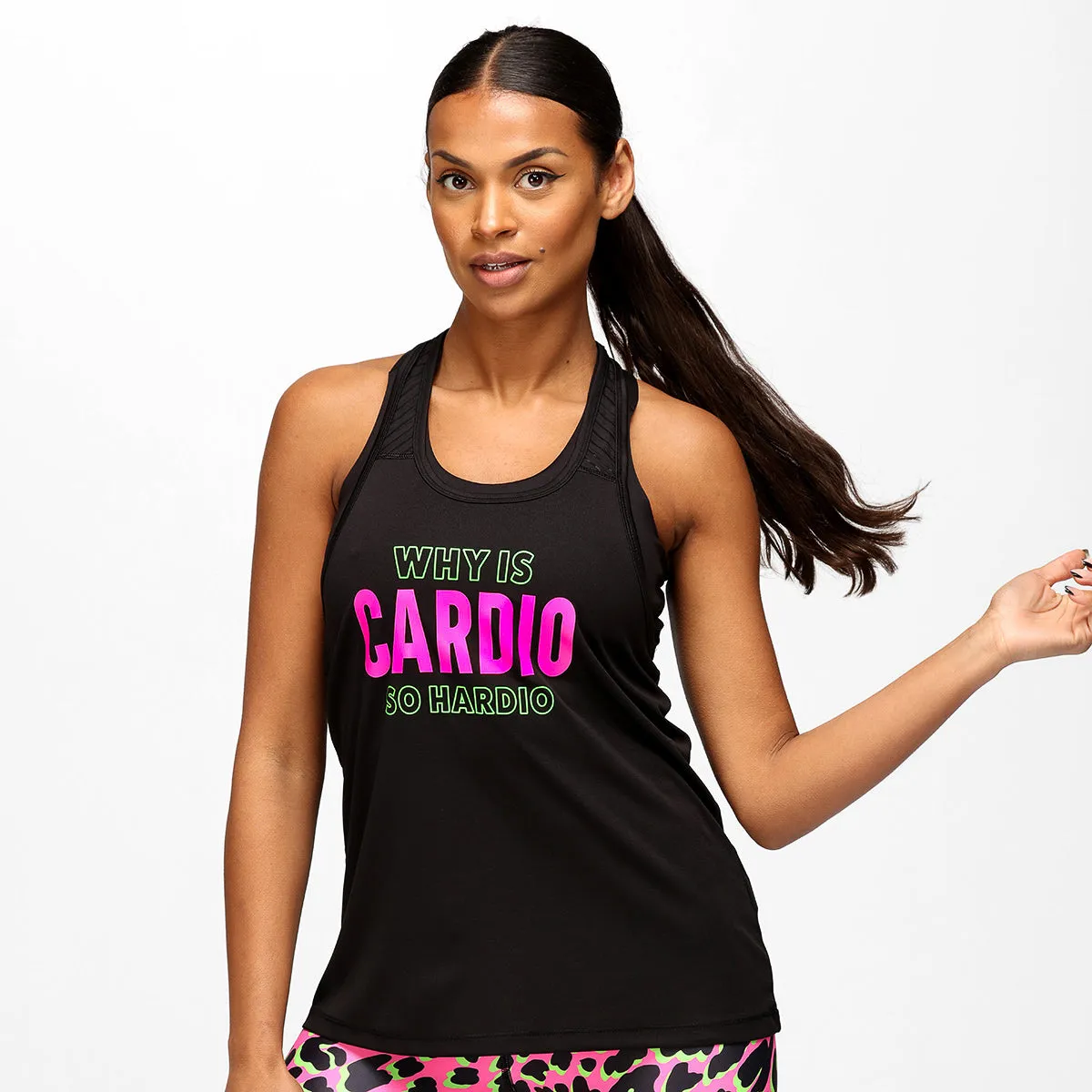 Why is Cardio So Hardio Mesh Racerback Vest