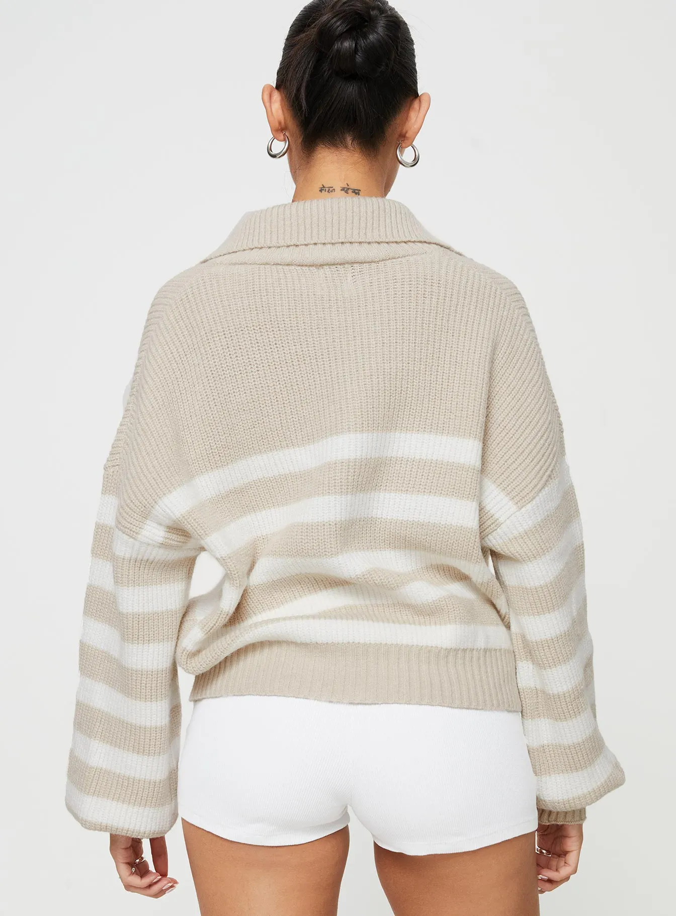 Williamson Stripe Jumper Beige