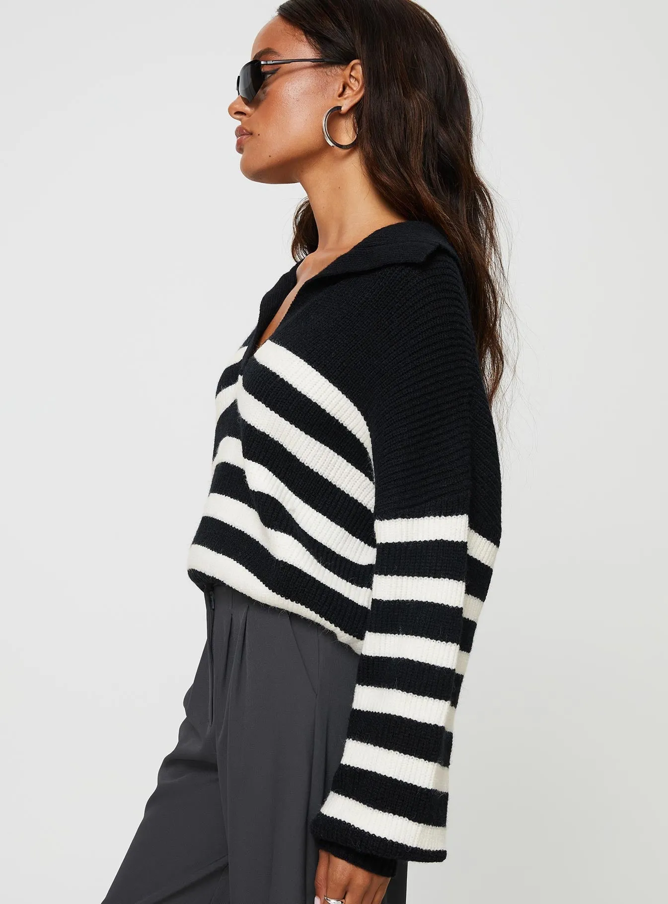 Williamson Stripe Jumper Black / Cream