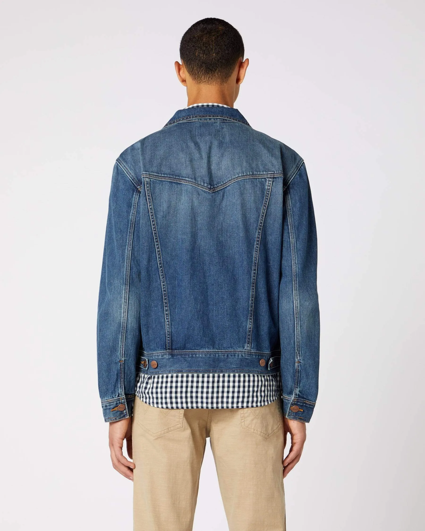 Wrangler Western Denim Jacket - Mid Stone